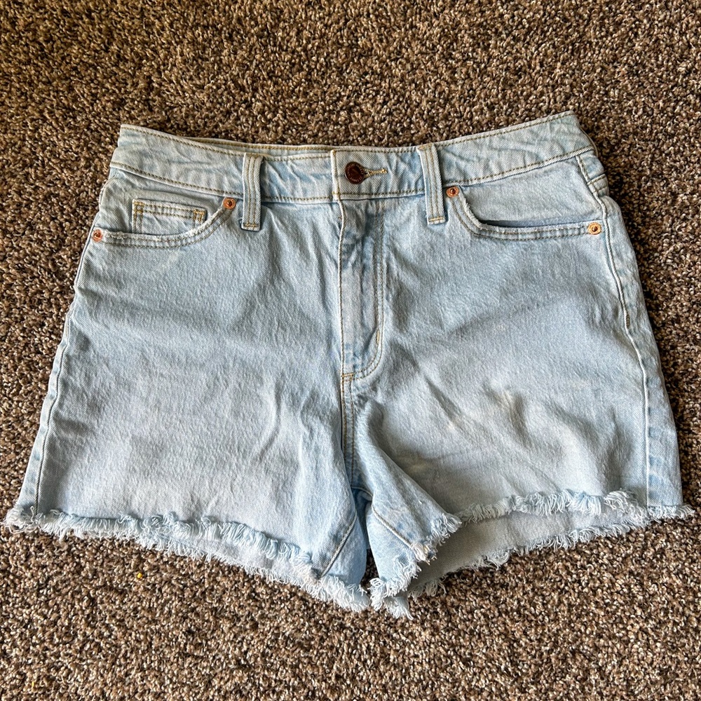 Light blue jean shorts